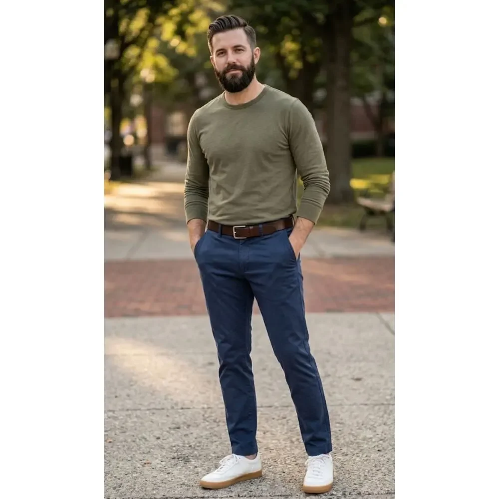 J.Crew Pants Slim Fit Flex Chino Casual Preppy Blue Size 32x34